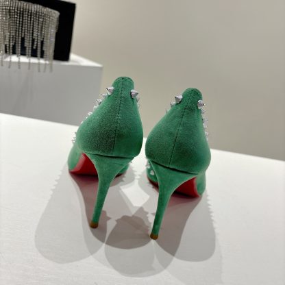 Christian Louboutin classic ANGALINA red sole high heels - Image 8