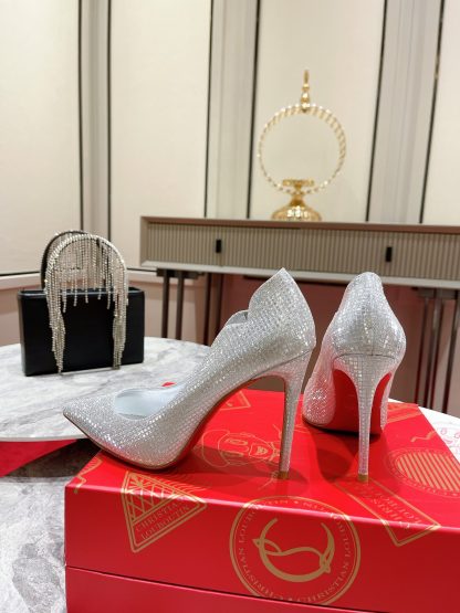 Christian Louboutin refined glitter high heels - Image 8