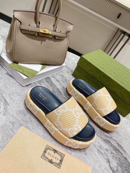 Gucci Women's GG Platform Slide Sandals - Image 8