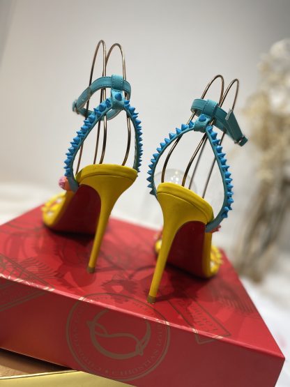 Christian Louboutin fashion pointed studded sandals high heels - Image 8
