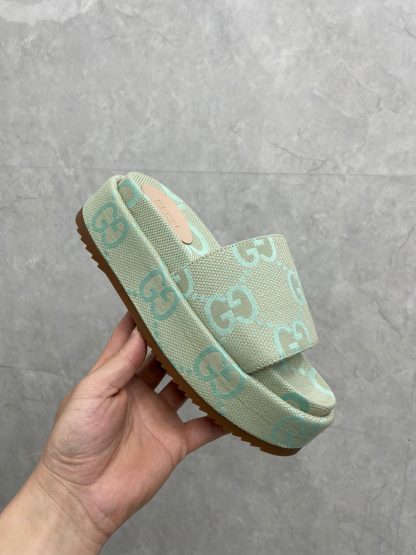 Gucci Women's Large GG Platform Slides - Image 7