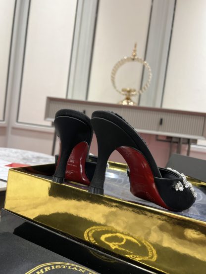 Christian Louboutin Crystal Rhinestone Sandals High Heels - Image 6