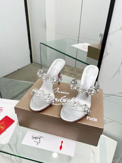 ChristianLouboutin new diamond sandals and high heels