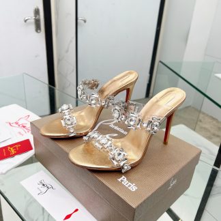 ChristianLouboutin new diamond sandals and high heels