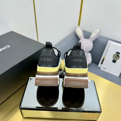 Chanel classic yellow and blue mix and match fashion casual dad shoes for men and women - Image 9