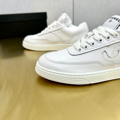 Chanel White Classic Design Casual Sneakers - Image 9