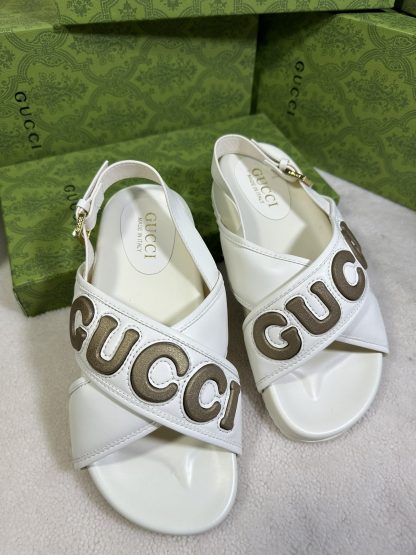 Gucci cross-over slide sandals - Image 9
