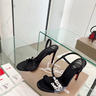 ChristianLouboutin diamond sandals high heels