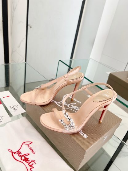 ChristianLouboutin diamond sandals high heels