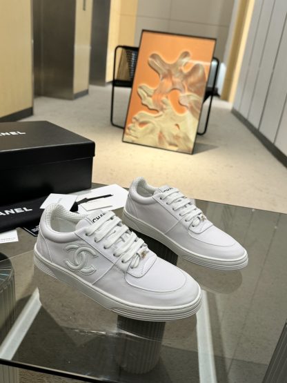 Chanel classic design white mix and match casual sneakers - Image 7