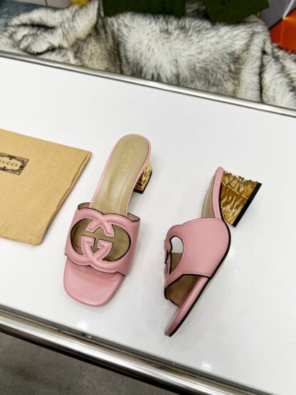 Gucci mid-heel slippers