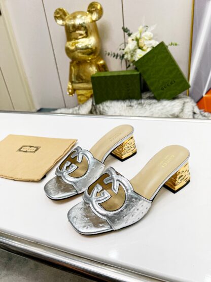 Gucci mid-heel slippers