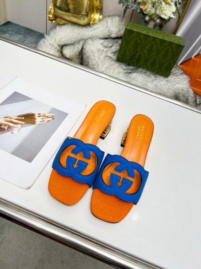 Gucci mid-heel slippers