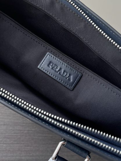 Prada popular double zipper briefcase - Image 9