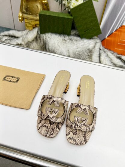 Gucci mid-heel slippers