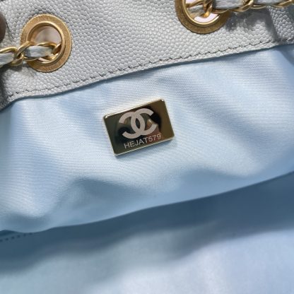 Chanel bag light blue lazy portable handbag - Image 9