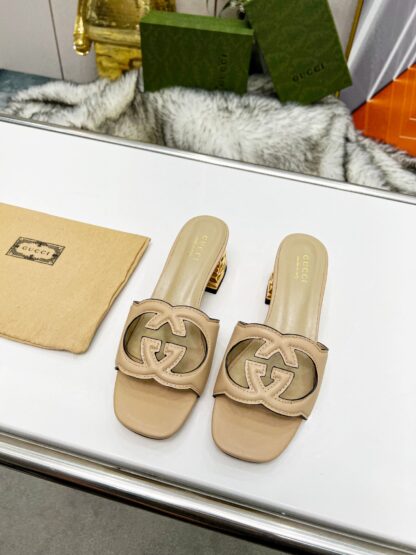 Gucci mid-heel slippers