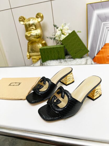 Gucci mid-heel slippers