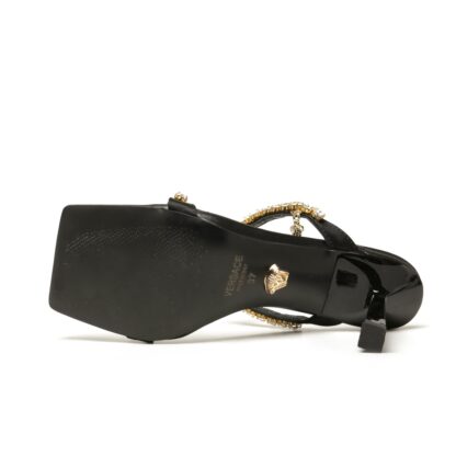 VERSACE Elegant Rhinestone Sandals High Heels - Image 9