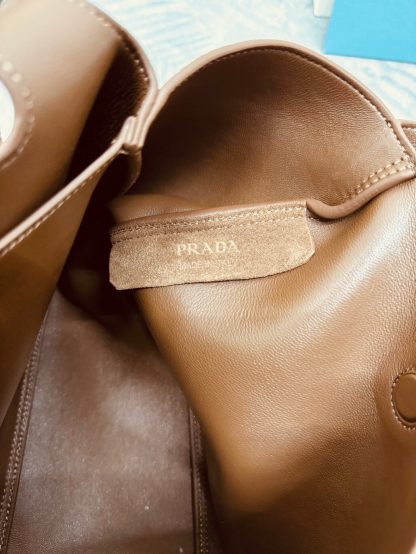 Prada Nubuck Basket Bucket Bag - Image 9