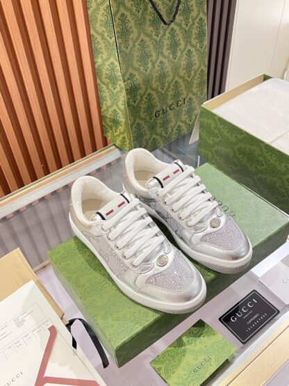 Gucci retro distressed elements, washed retro logo casual shoes on the tongue - Image 9
