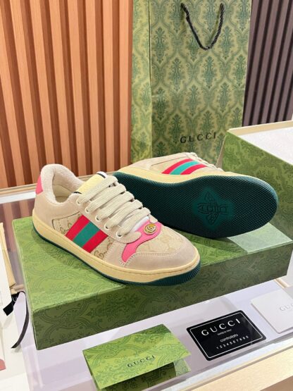 Gucci retro distressed elements, washed retro logo casual shoes on the tongue - Image 8