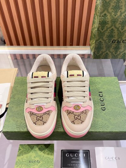 Gucci retro distressed elements, washed retro logo casual shoes on the tongue - Image 9