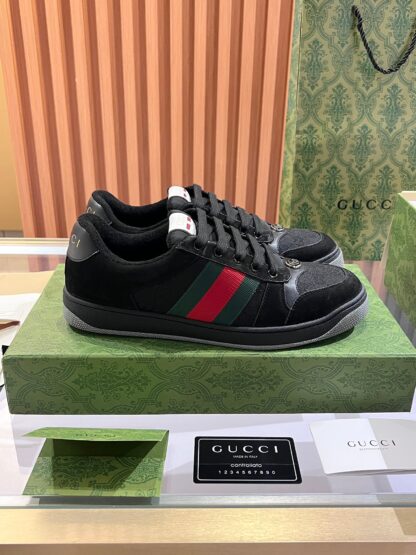 Gucci retro distressed elements, washed retro logo casual shoes on the tongue - Image 9