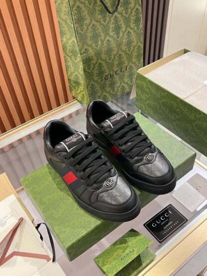 Gucci retro distressed elements, washed retro logo casual shoes on the tongue - Image 9