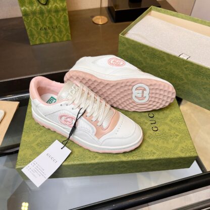 Gucci Early Spring Latest Hot 80 Couples Casual Retro Distressed White Shoes - Image 9