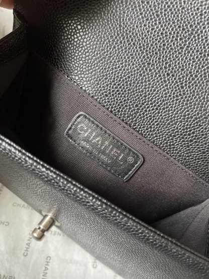 Chanel silver snap classic mom-style large handbag - Image 9