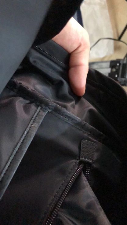 Prada black stylish casual backpack - Image 9