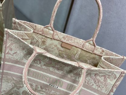 Dior Pink Tiger Large Book Tote Bag - Image 9