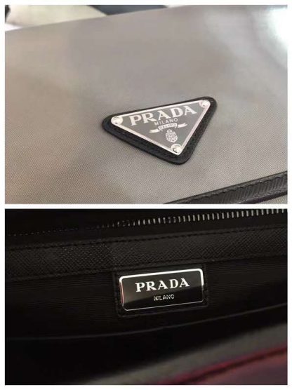 Prada Nylon Flap Messenger Bag - Image 9
