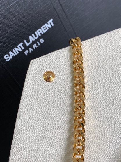 Ysl 𝑴𝒐𝒏𝒐𝒈𝒓𝒂𝒎 𝑾𝒐𝒄 caviar pattern envelope bag - Image 9