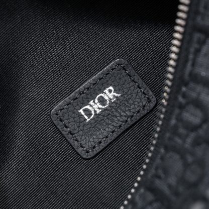 Dior OBLIQUE printed canvas cylindrical bag - Image 9