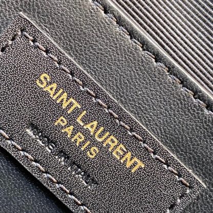 Ysl black crocodile pattern 𝑴𝒂𝒏𝒉𝒂𝒕𝒕𝒂𝒏 baguette bag - Image 9