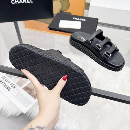 Chanel black early spring single shoes dancing shoes series delicate retro style slippers - Image 9