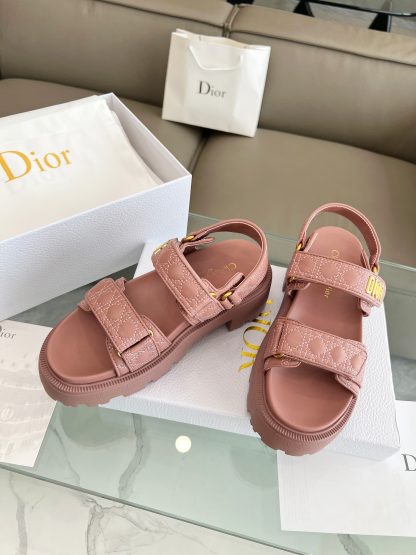 Dior popular thick-soled mid-heel sandals for women - Image 8