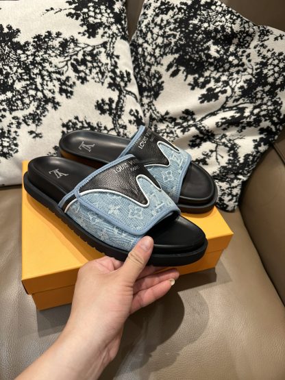 Louis Vuitton new style slippers with Velcro - Image 9