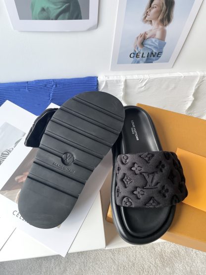 Louis Vuitton Velcro Embossed Slippers - Image 10