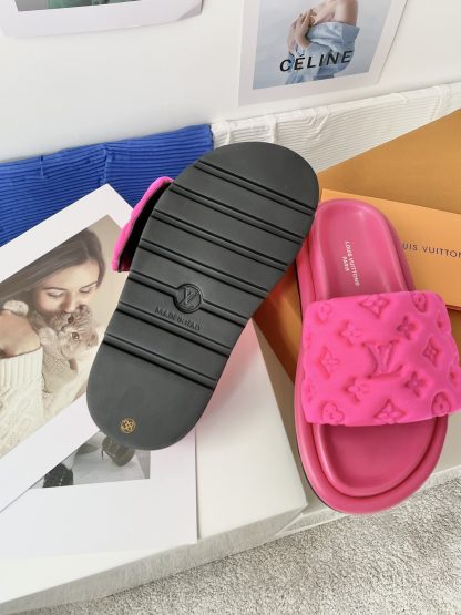 Louis Vuitton Velcro Embossed Slippers - Image 9