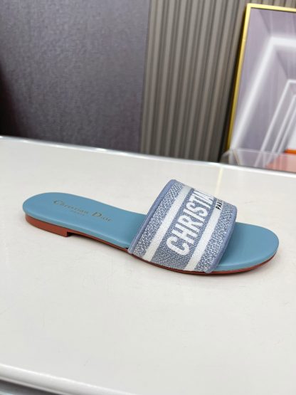 Dior embroidered cotton slippers - Image 9