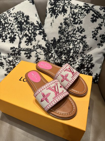 Louis Vuitton New Classic Slippers with Embroidery - Image 9