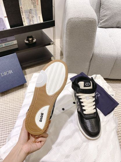 Dior high top couple sneakers - Image 9