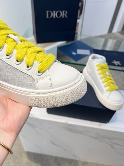 Dior Grey Jacquard High Top Sneakers - Image 9
