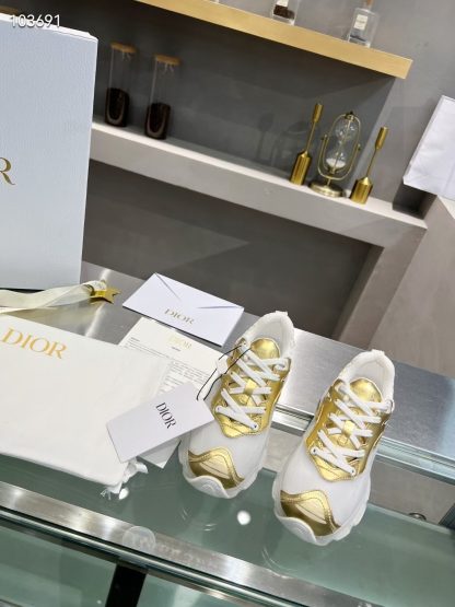 Dior Gold Vibe Sneakers - Image 9