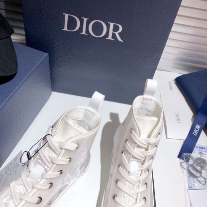 Dior classic white high-top espadrilles - Image 9