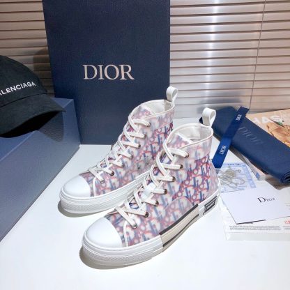 Dior color-blocked high-top sneakers - Image 9