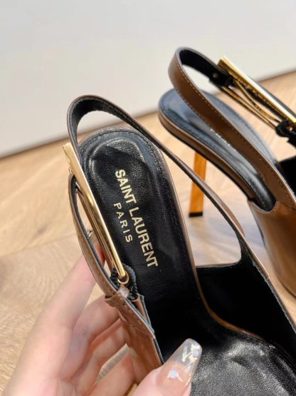 Ysl Lee metallic stiletto high heels - Image 8